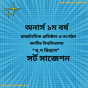 রাজনৈতিক প্রতিষ্ঠান ও সংগঠন