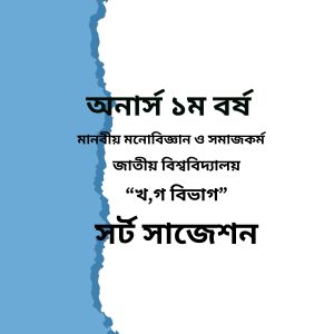 মানবীয় মনোবিজ্ঞান ও সমাজকর্ম