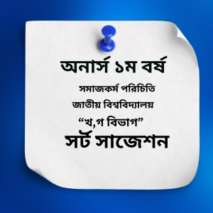 সমাজকর্ম পরিচিতি